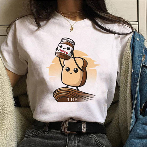 Creative Printing Short-sleeved T-shirt Men's And Women's Same High-end T-shirt